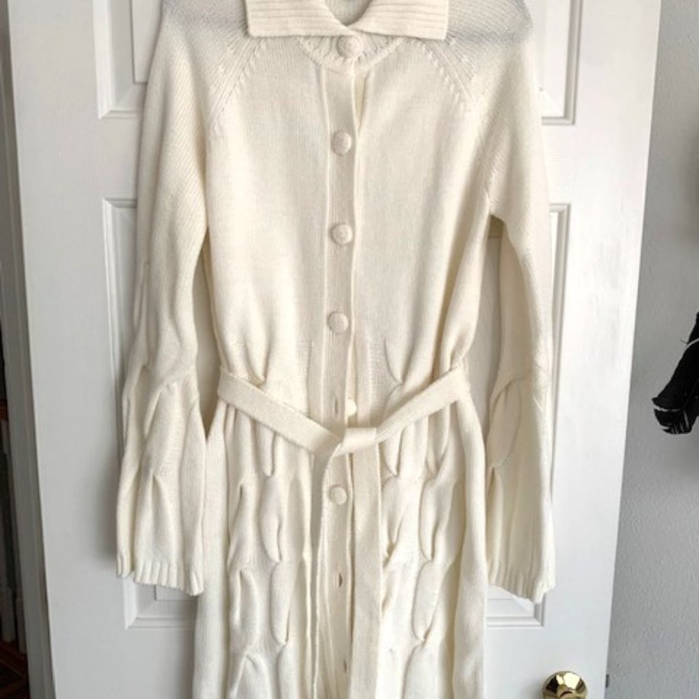 Beige Button Down Sweater
